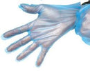 LARGE BLUE POLYETHYLENE (CPE) GLOVES CARTON OF 1000