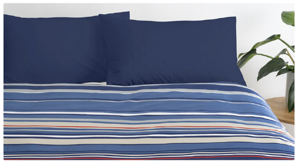 Commercial Stripe Quit Cover and Pillowcase