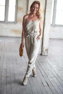 The Linen Lounge Pant - Natural