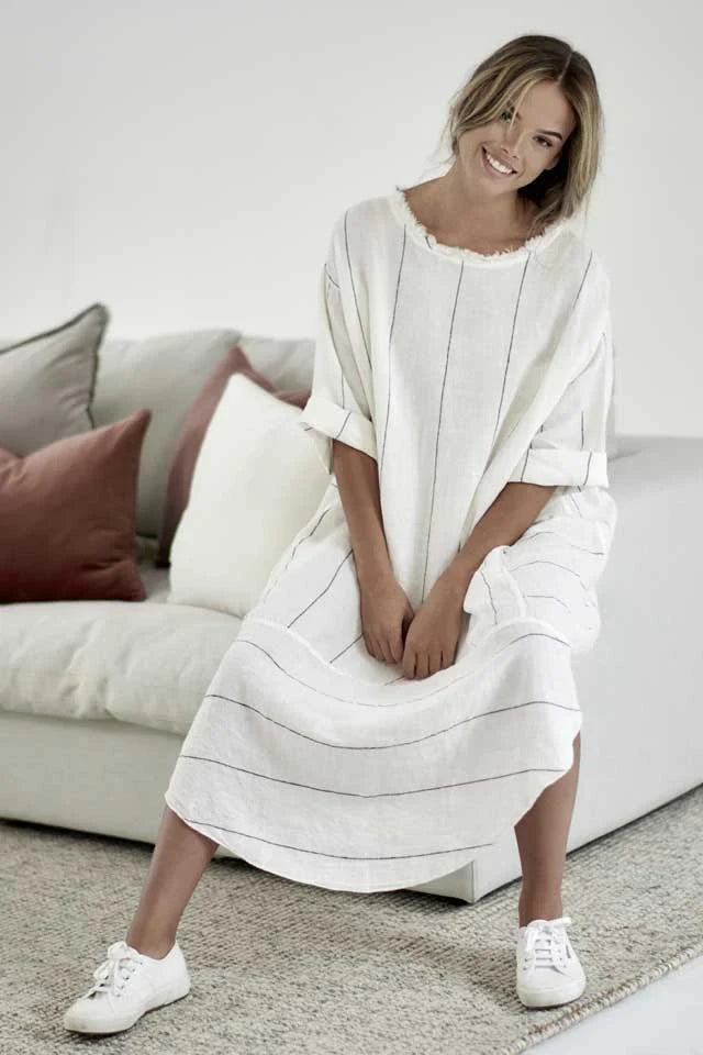 The Malle Linen Dress - Carter