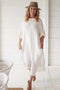 The Linen Malle Dress - White