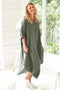 The Malle Linen Dress - Khaki