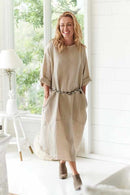 The Malle Linen Dress - Natural