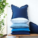 Luca Linen Cushion - Navy