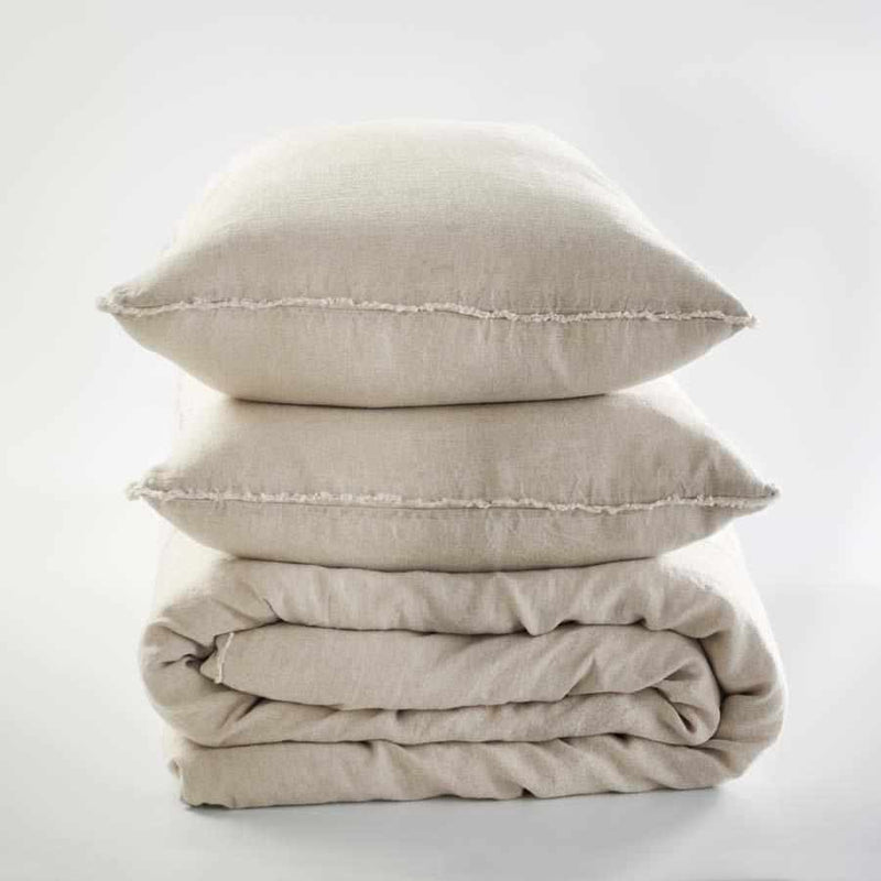 French Linen Quilt Cover - Natural