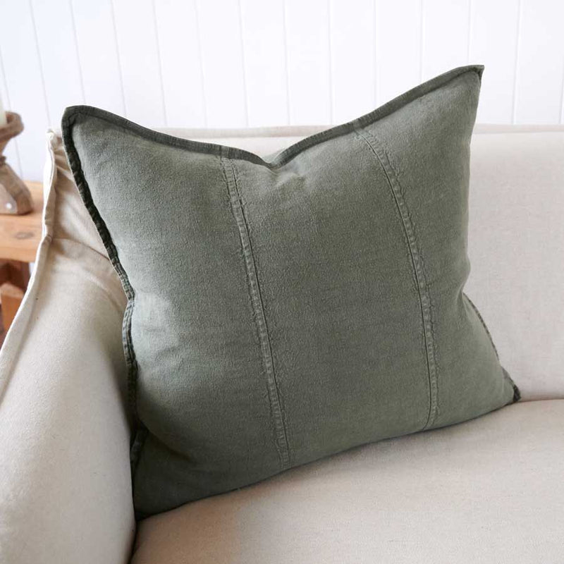 Luca Linen Cushion - Khaki