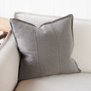 Luca Linen Cushion - Coal