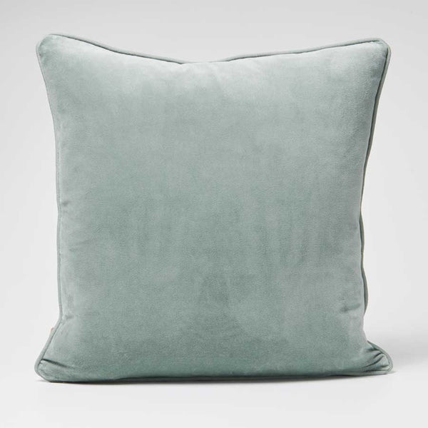 Lynette Velvet Cushion - Sea Mist