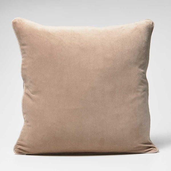 Lynette Velvet Cushion - Natural