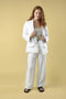 Linen Tailored Pants - White