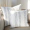 Rock Pool Linen Cushion - White w' Navy Stripe