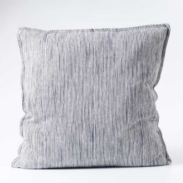 Myra Cushion - Navy/White Stripe