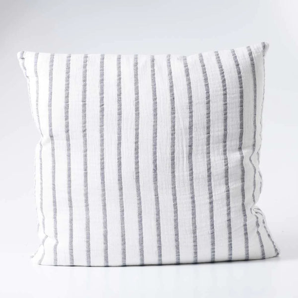 Sea Spray Cushion - White/Navy Stripe