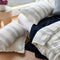 Rock Pool Linen Duvet Cover incl. Pillowcase Set - White/Navy Stripe