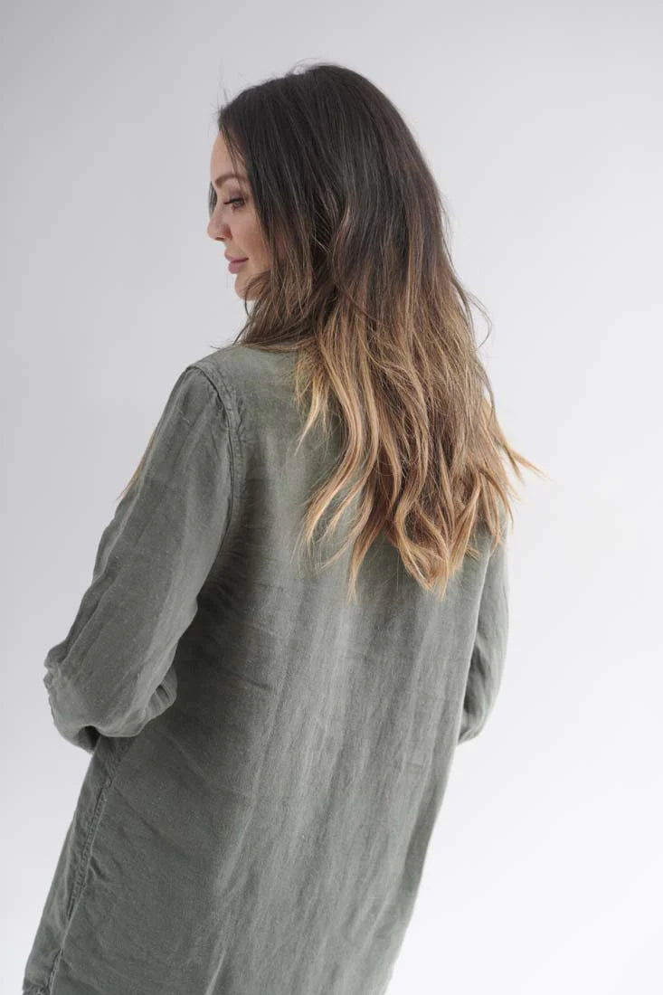 The Essential Linen Shirt - Khaki