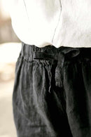The Linen Shorts - Black
