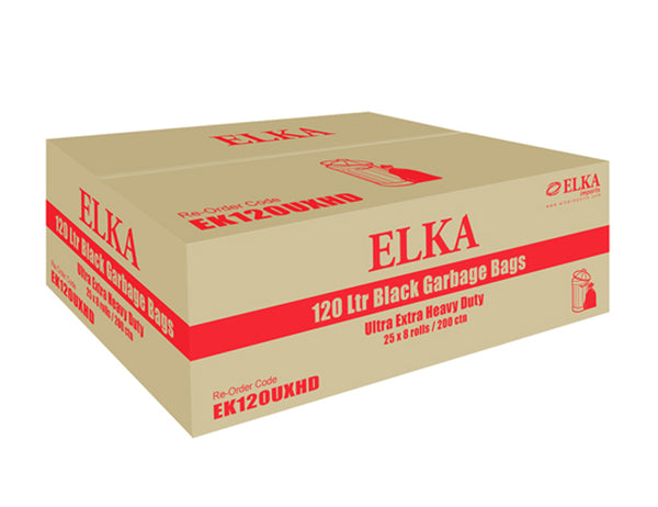 120L ULTRA EXTRA HEAVY DUTY GARBAGE BAGS CARTON OF 200 (ROLL)