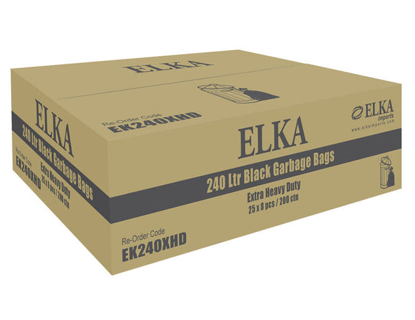 240L EXTRA HEAVY DUTY GARBAGE BAGS CARTON OF 100 (ROLL)