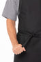 Cross Back Bib Apron Black