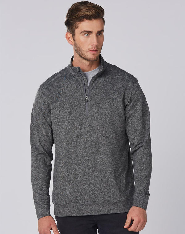 Ultimate Half Zip Long Sleeve Sweat Top- Mens