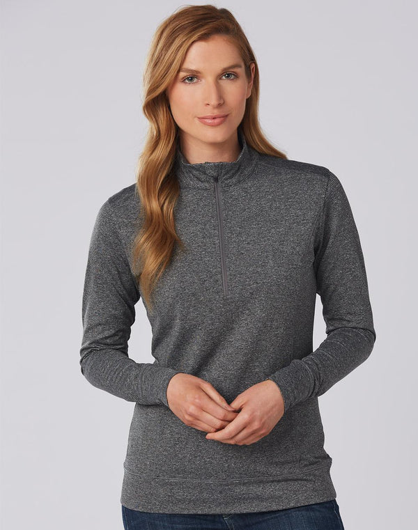 Ultimate Half Zip Long Sleeve Sweat Top- Ladies