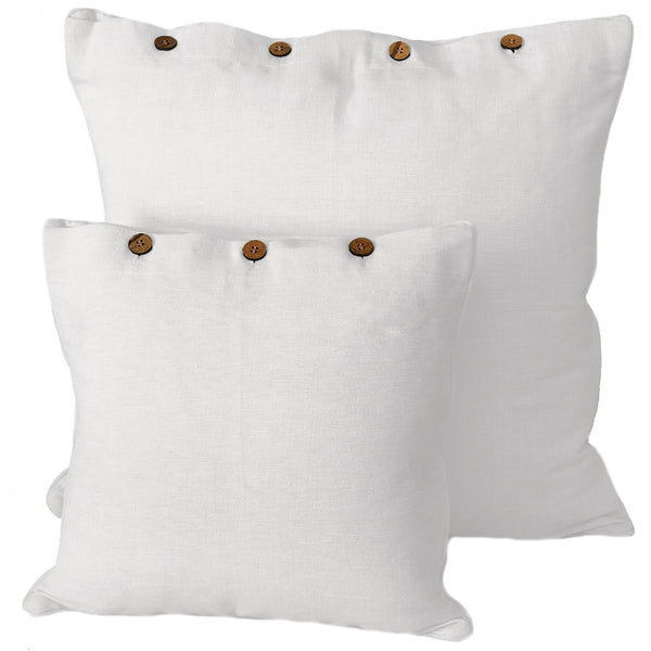 Resort Premium Solid Pure White Cushion Cover