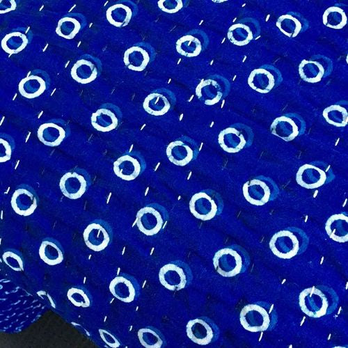 Indigo Water Bubble Quilted Quilt