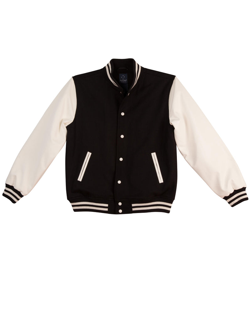 WOOL LETTERMAN Wool Blend Varsity Jacket