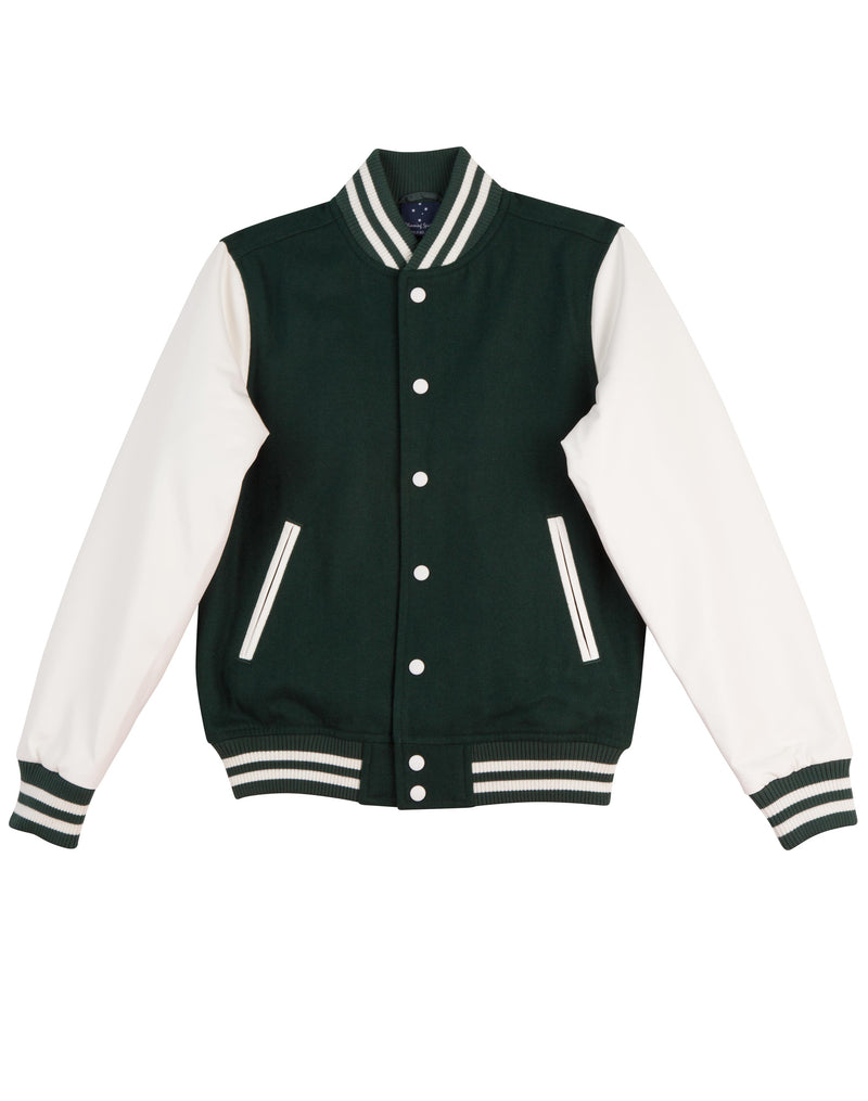 WOOL LETTERMAN Wool Blend Varsity Jacket