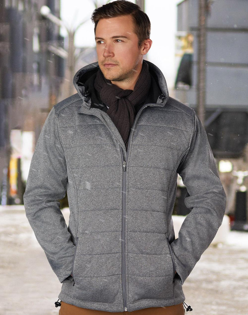 Mens Charcoal Cationic Quilted Jacket