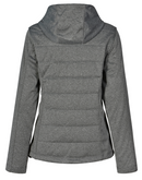 Womens Charcoal Cationic Quilted Jacket