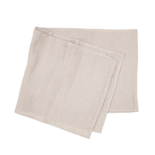 Linen Table Runner Pebble