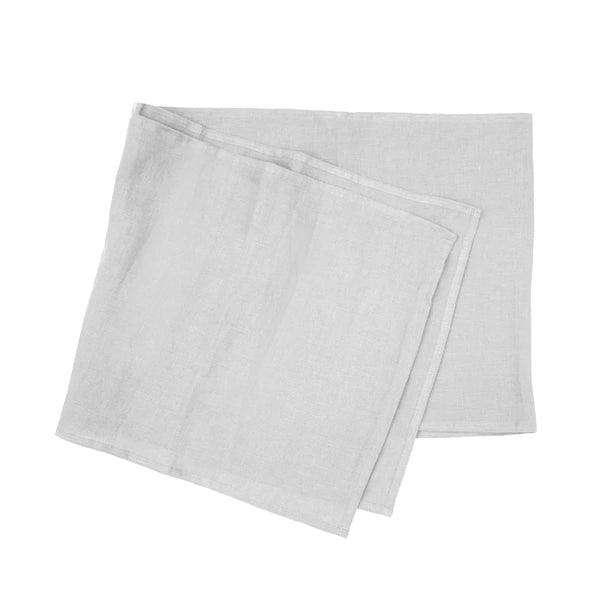 Linen Table Runner Silver