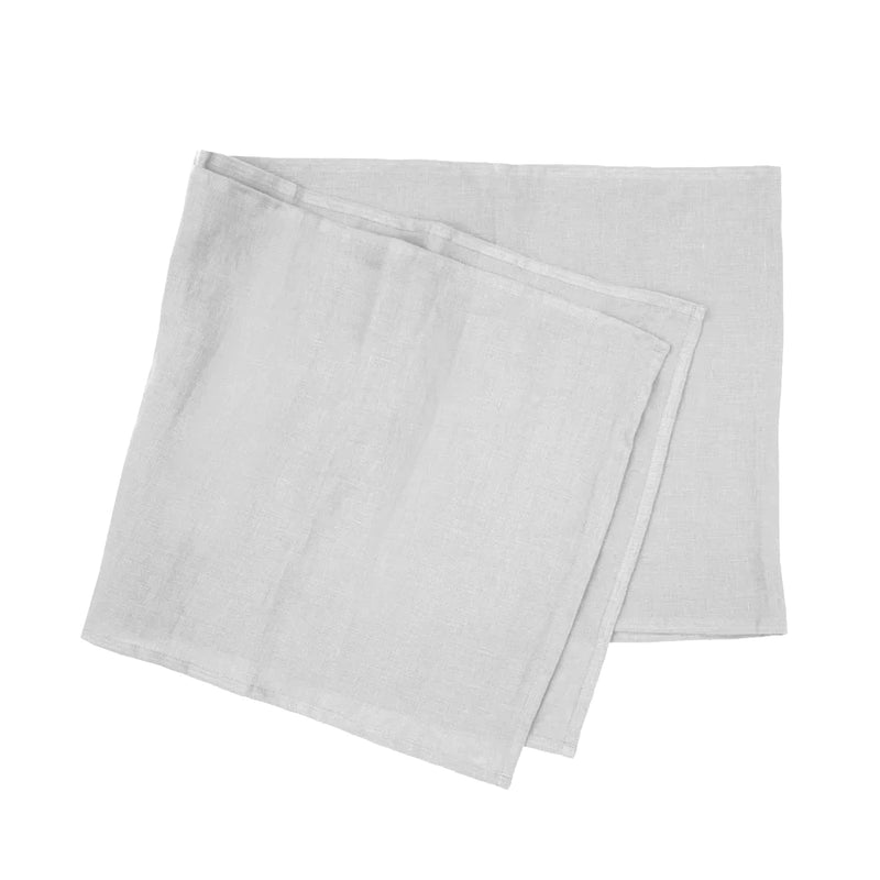 Linen Table Runner Silver