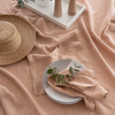 French Flax Linen Table Runners Tea Rose