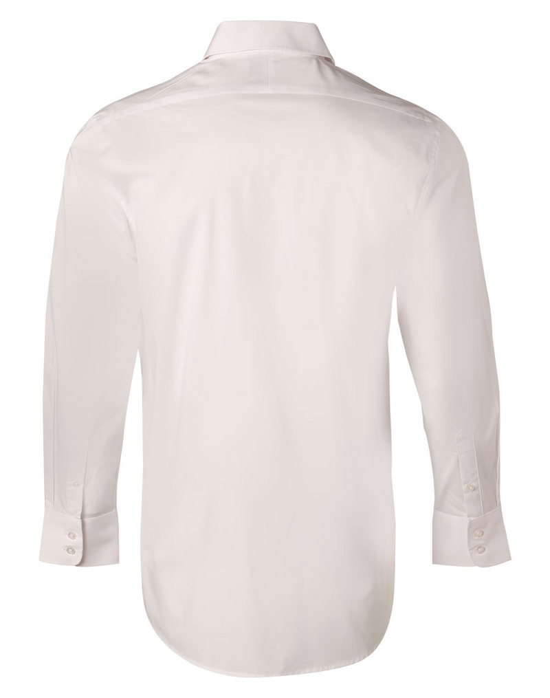 Cotton/ Poly Stretch Long Sleeve Shirt For Men