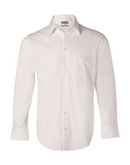 Cotton/ Poly Stretch Long Sleeve Shirt For Men