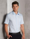 Self Stripe Shirt For Men - Short Sleeve