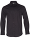 Black Charcoal Dobby Stripe Shirt For Men