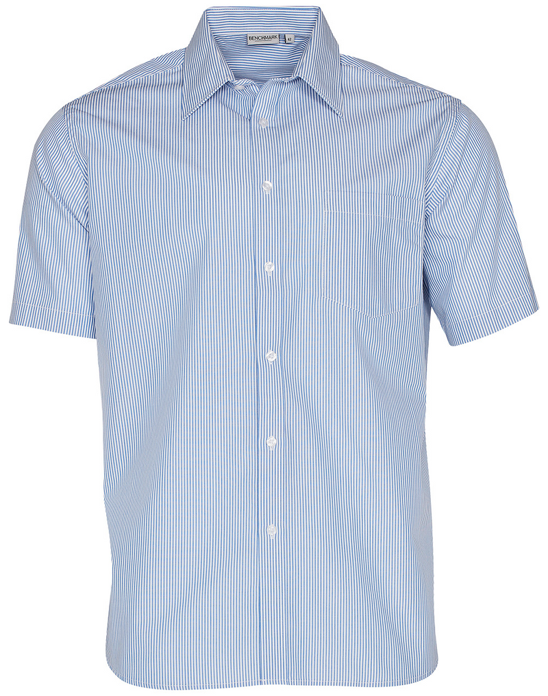 Mens Stripe Shirt- Short Sleeve