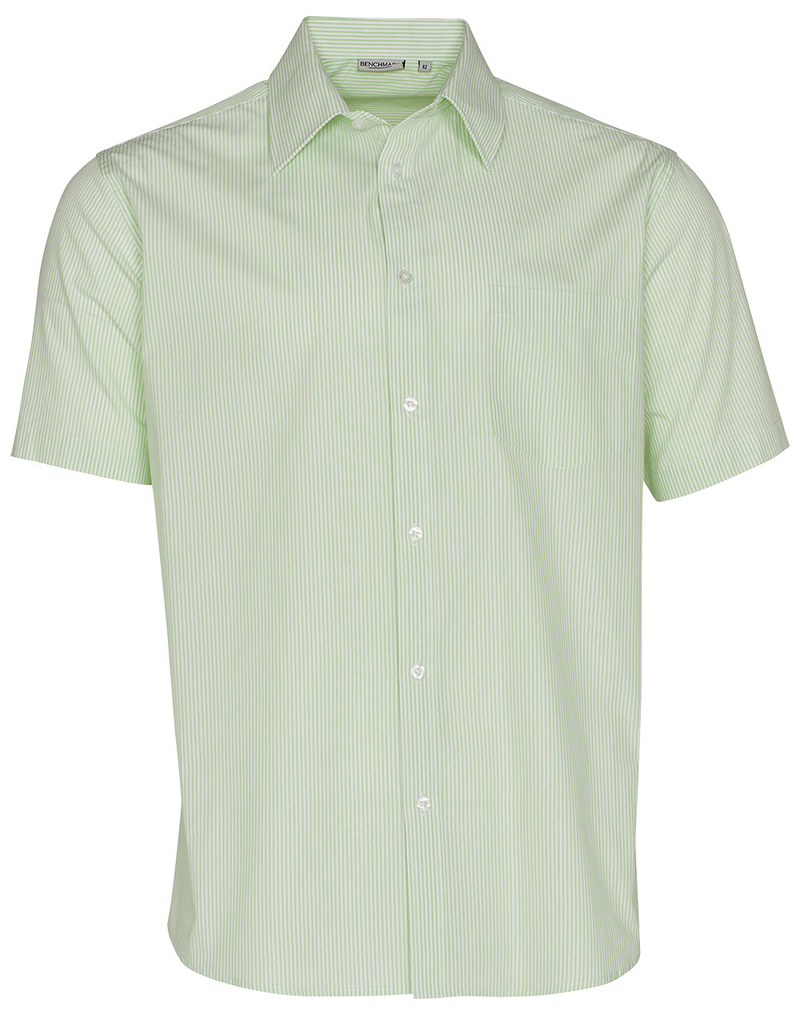 Mens Stripe Shirt- Short Sleeve