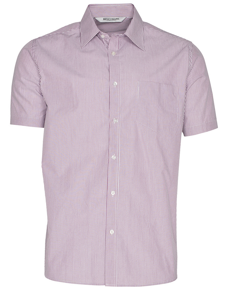 Mens Stripe Shirt- Short Sleeve