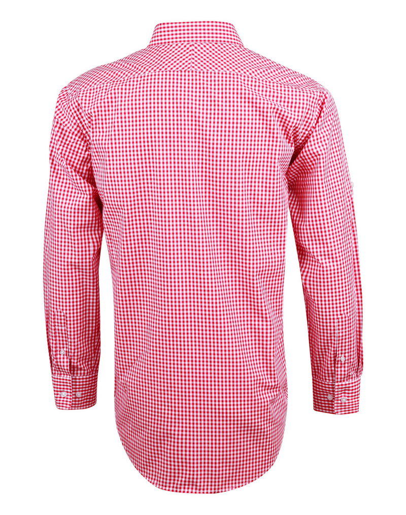 Men’s Gingham Shirt- Long Sleeves