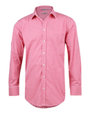 Men’s Gingham Shirt- Long Sleeves