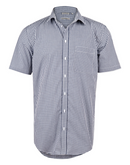 Men’s Gingham Shirt- Short Sleeves