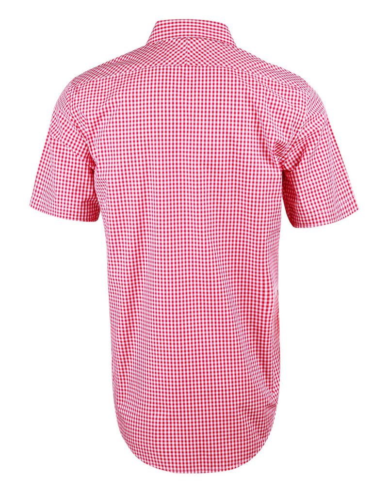 Men’s Gingham Shirt- Short Sleeves