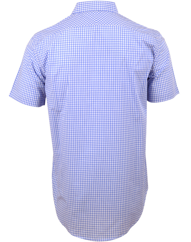 Men’s Gingham Shirt- Short Sleeves