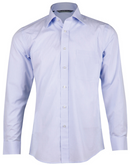 Pale Blue Mini Check Premium Shirt For Men