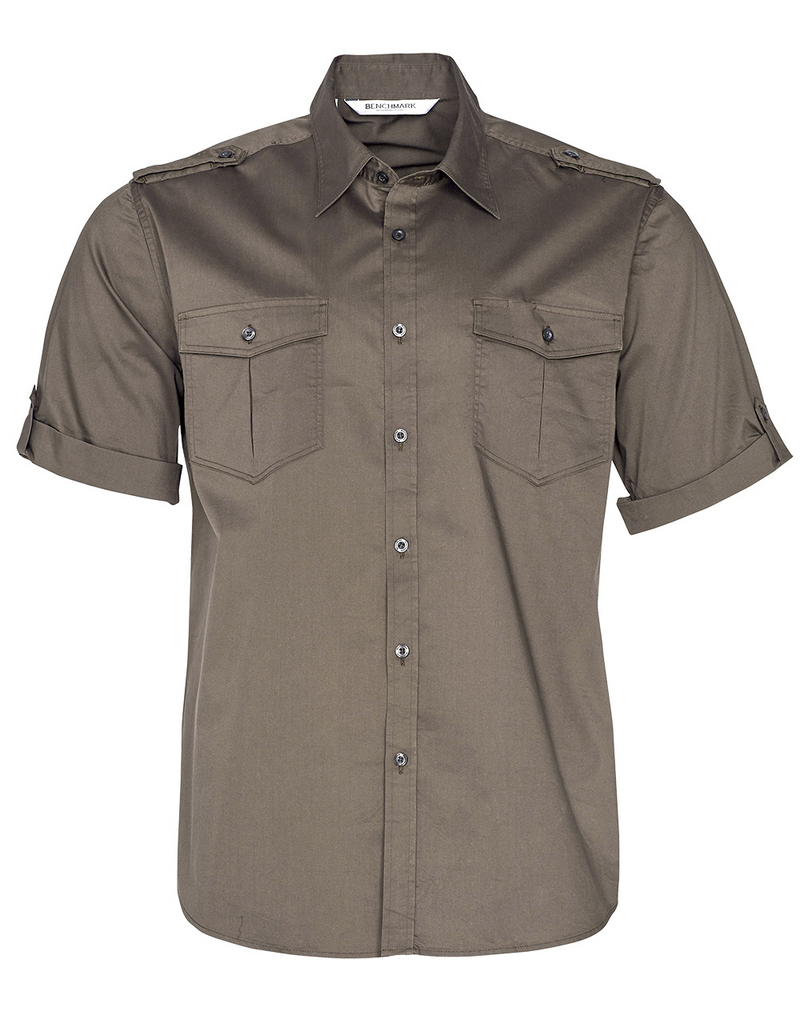 Mens Military Shirt - Short Sleeves