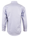 White Blue Dot Contrast Shirt For Men